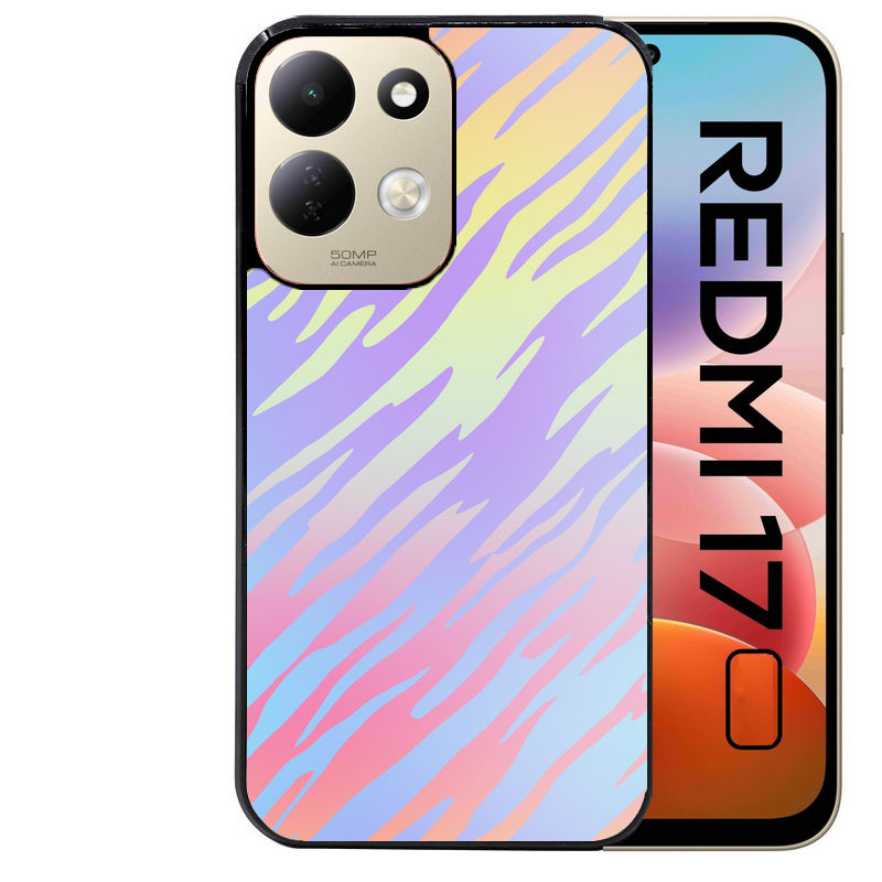 Coque pour Redmi 17 et 17C 4G 5G zebre pastel