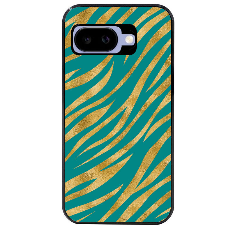 Coque pour Pixel 8A 9A 10A zebre vert