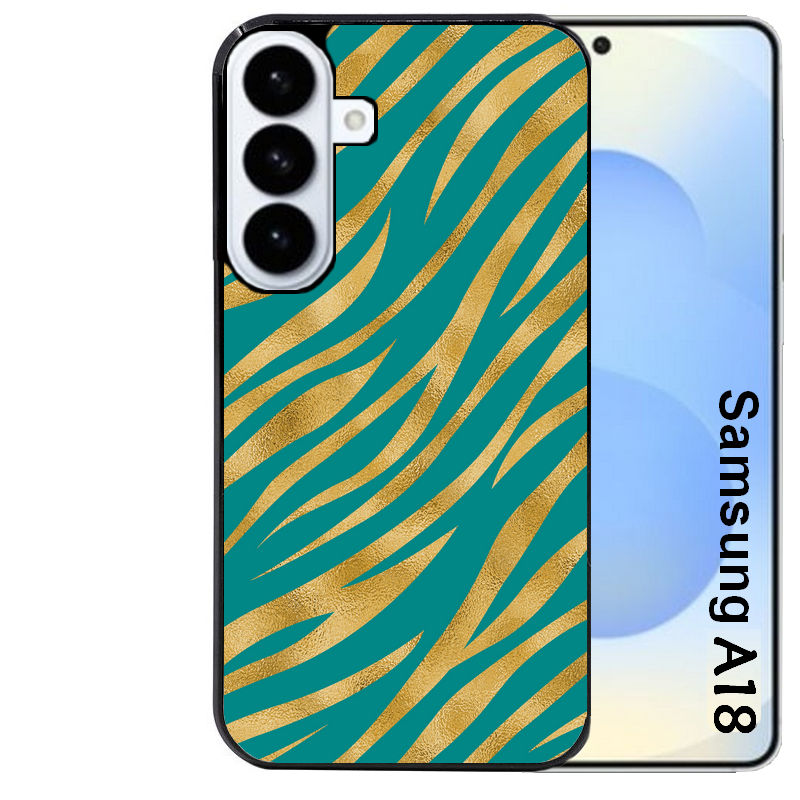 Coque pour Galaxy A08 A18 A28 A38 A58 zebre vert