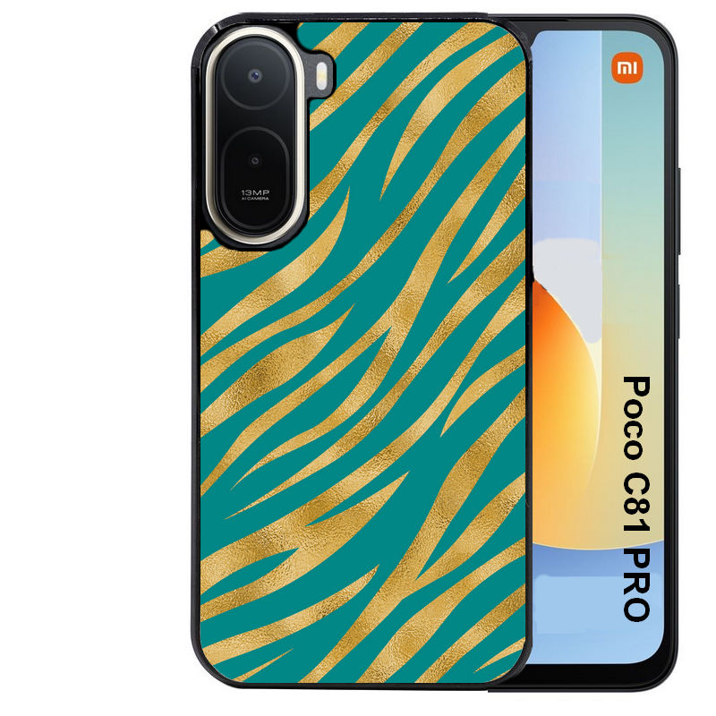 Coque pour POCO C81 PRO zebre vert