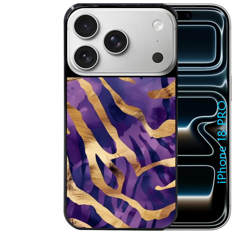 Coque pour Iphone 18 / PRO / PRO MAX / 18E zebre violet