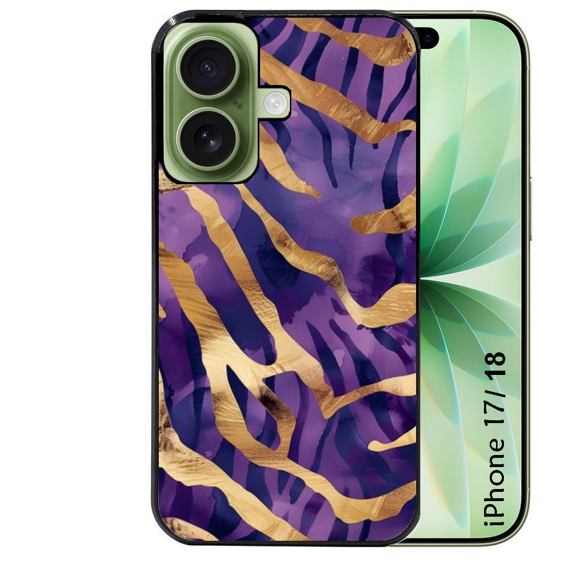 Coque pour Iphone 18 / PRO / PRO MAX / 18E zebre violet