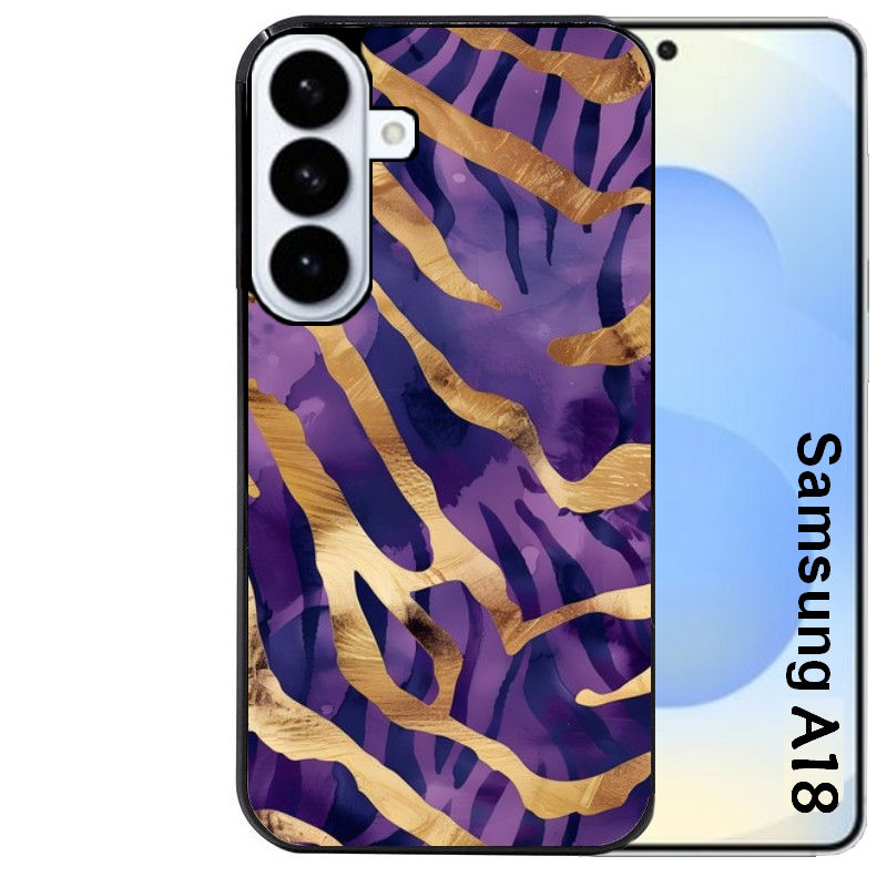 Coque pour Galaxy A08 A18 A28 A38 A58 zebre violet