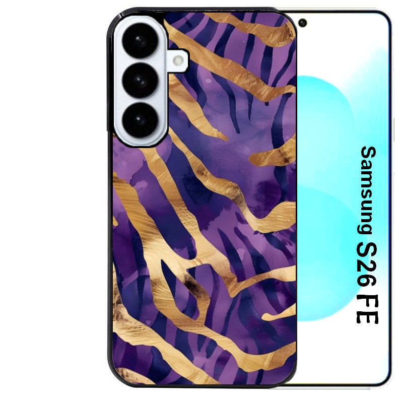 Coque pour Galaxy S26 et PLUS ULTRA FE zebre violet