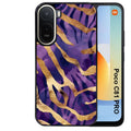 Coque pour POCO C81 PRO zebre violet
