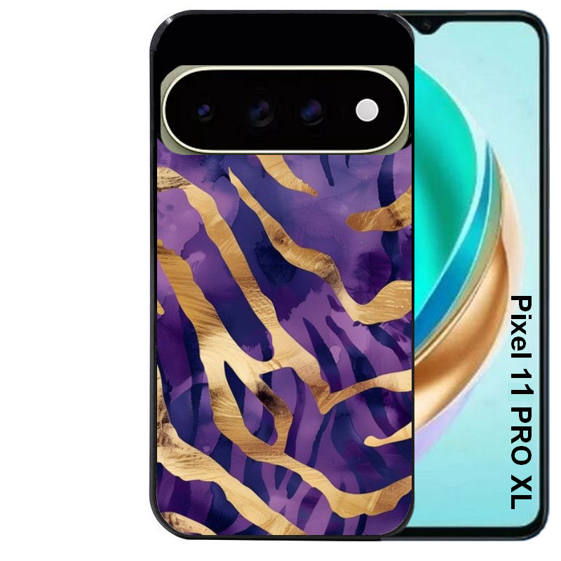 Coque pour Pixel 10 / 11 / PRO / XL zebre violet