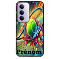 Coque noire taperso pour Redmi 15 4G et 5G avec motif tennis color personnalisee protection antichoc personnalisée