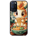 Coque noire taperso pour OPPO Reno 8 LITE avec motif dragon ramen 3 protection antichoc personnalisée