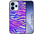 Coque noire taperso pour OPPO Reno 15 et F FS 5G avec motif zebre color protection antichoc personnalisée