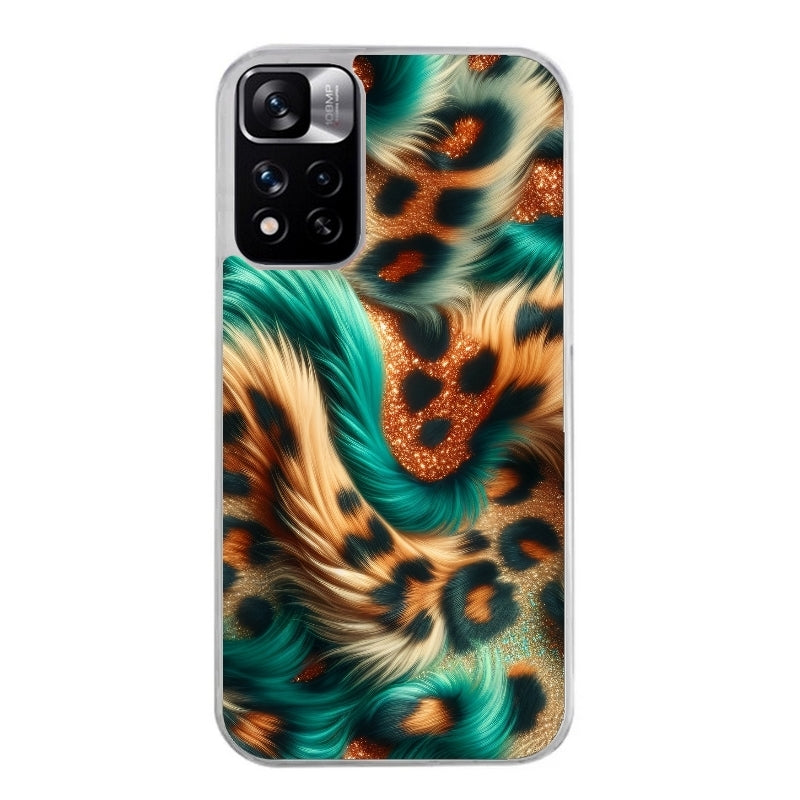 Coque taperso pour Redmi Note 10 4G 5G PRO 10S avec motif effet fourrure leopard 3 protection antichoc personnalisée